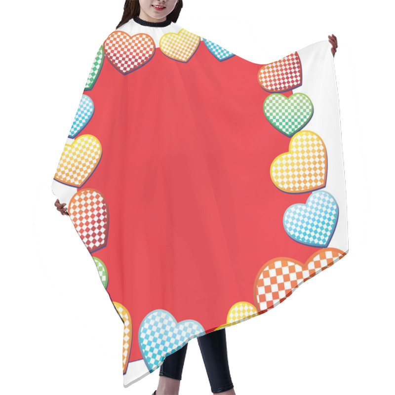 Personality  Funny Love Scope Hair Cutting Cape