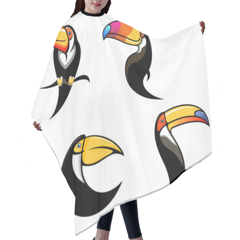 Personality  Funny Toucan Mascots And Symbols Hair Cutting Cape