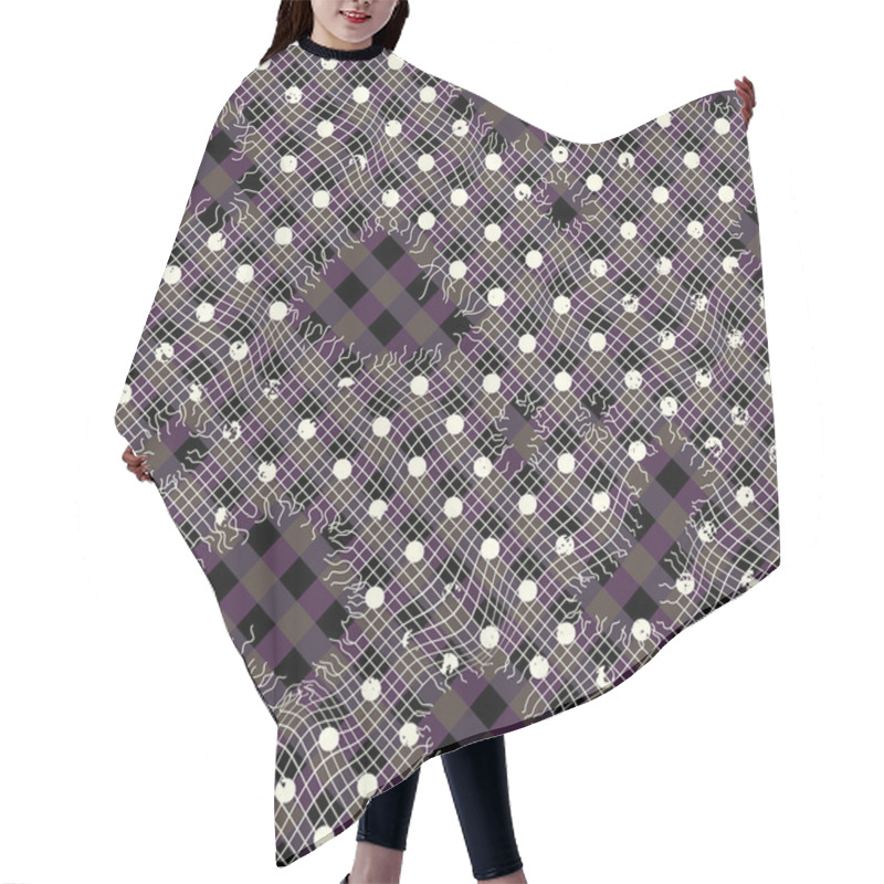 Personality  Holes On Mesh. Hair Cutting Cape