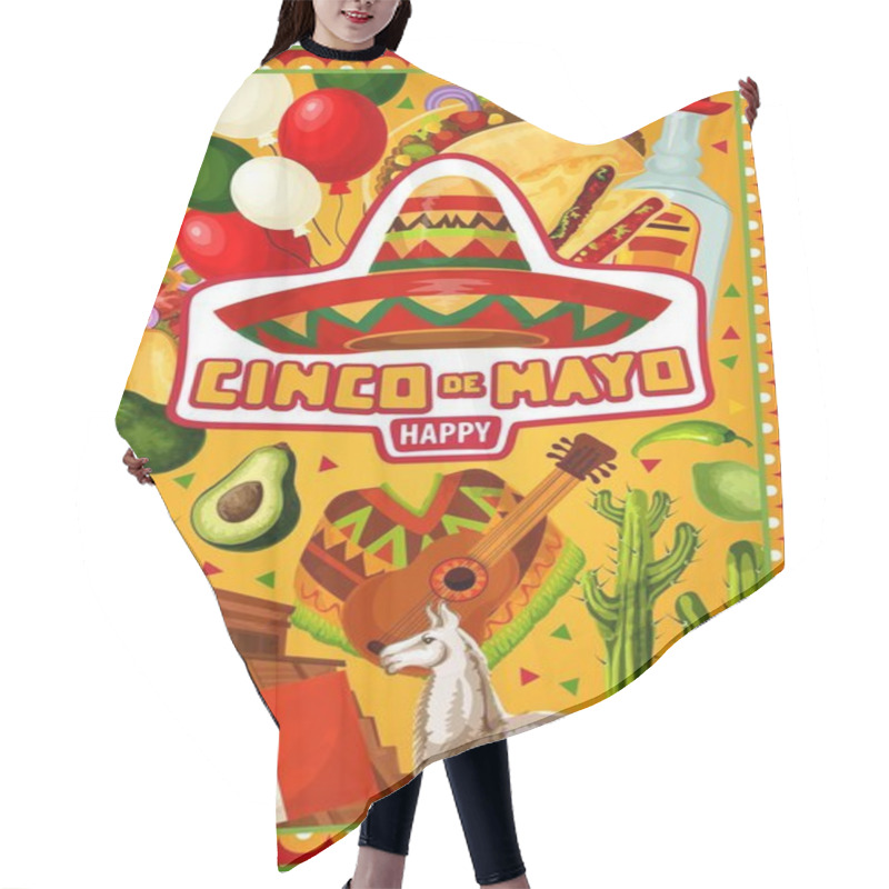 Personality  Cinco De Mayo Mexican Sombrero And Cactus Tequila Hair Cutting Cape