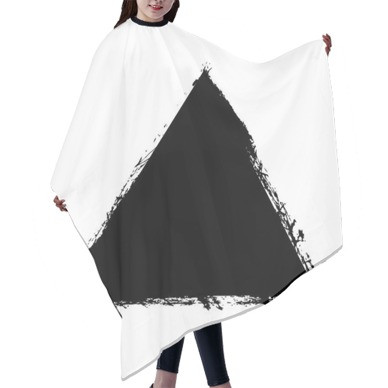 Personality  Grunge Isolated Triangle Hair Cutting Cape