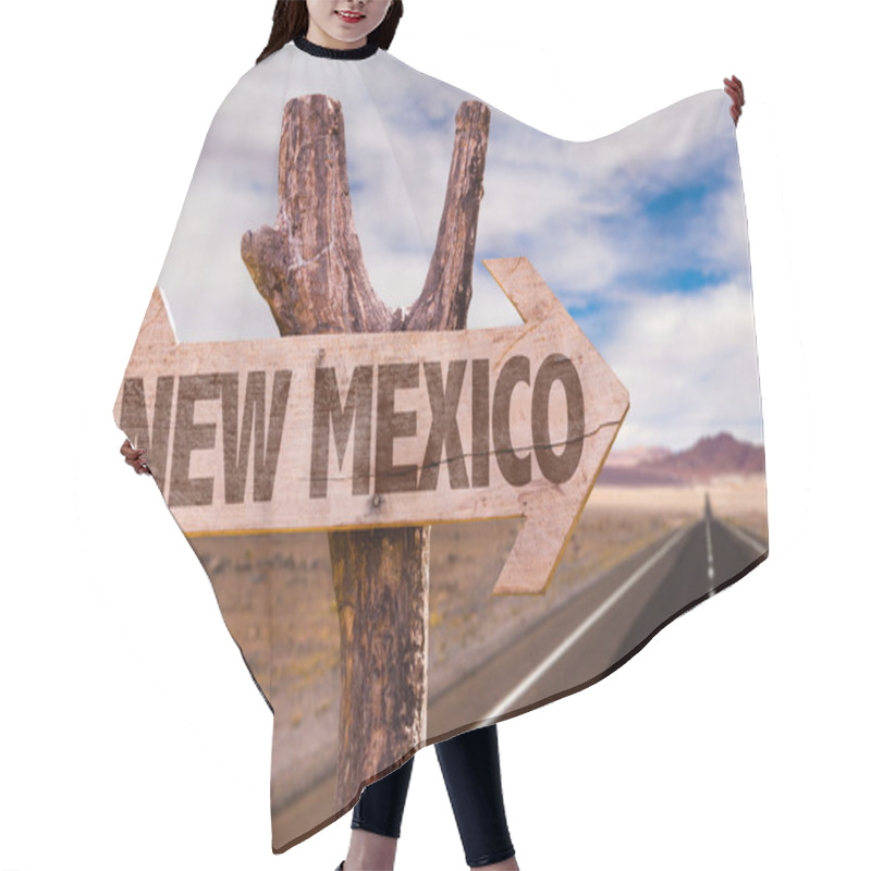 Personality  New Mexico Wooden Sign Hair Cutting Cape