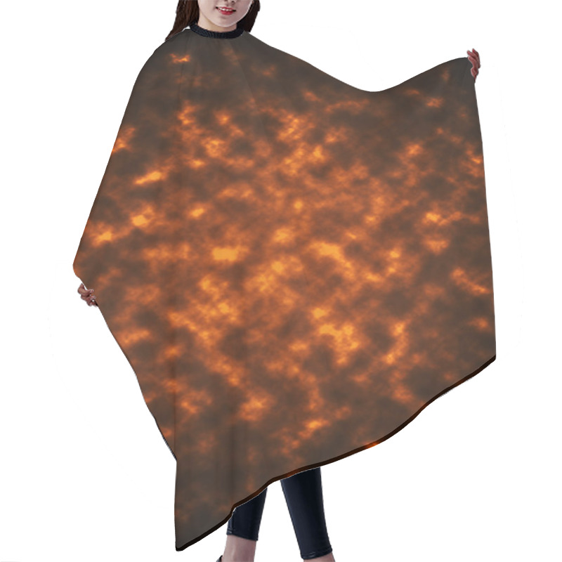 Personality  Abstract Background With Magic Cloud Flame Hair Cutting Cape