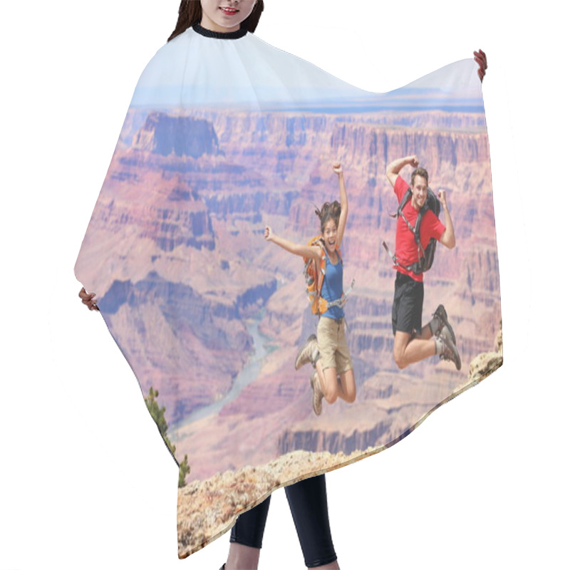 Personality  Happy Jumping In Grand Canyon Hair Cutting Cape