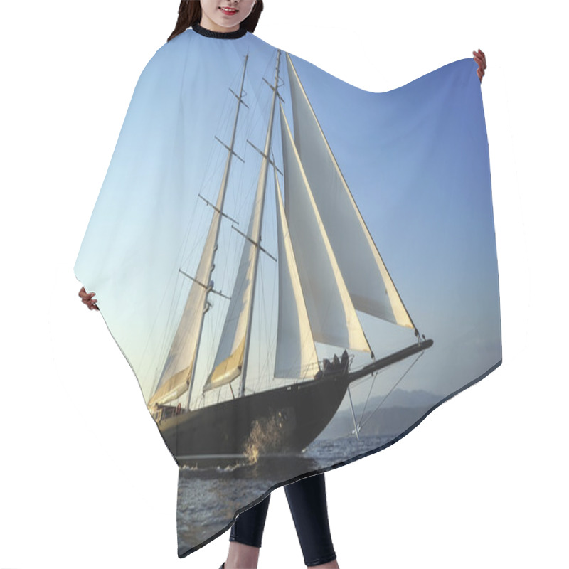 Personality  Luxury Big Sailboat Hair Cutting Cape