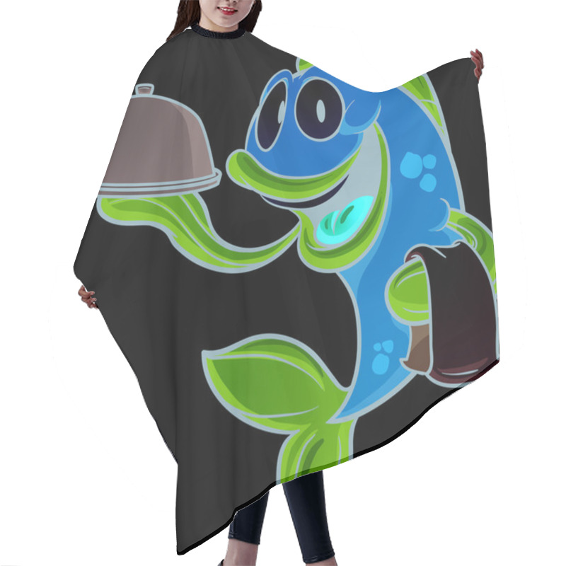 Personality  Cartoon Fish Hair Cutting Cape