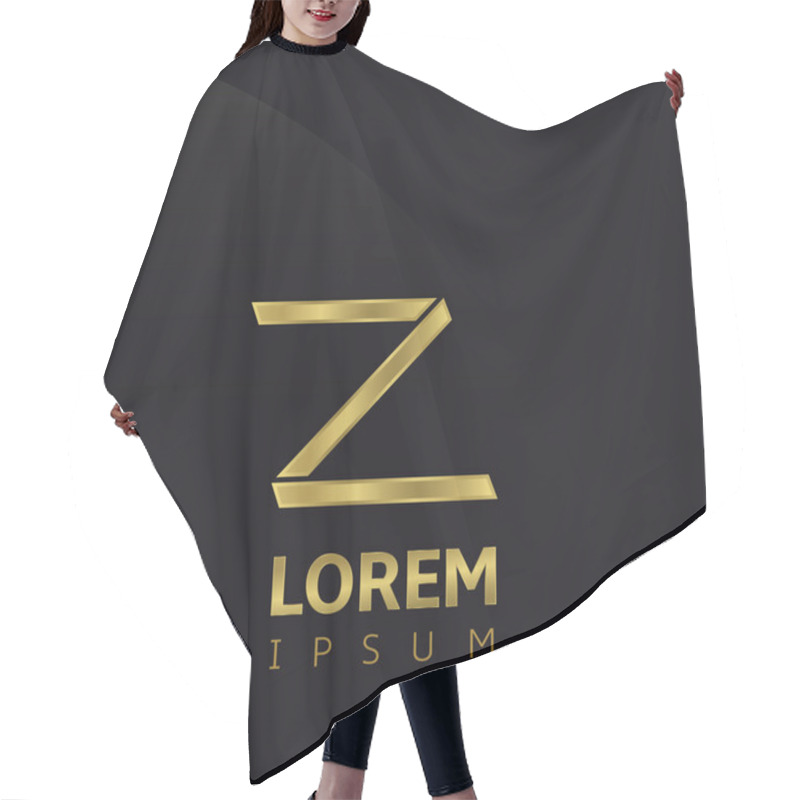 Personality  Letter Z Hair Cutting Cape