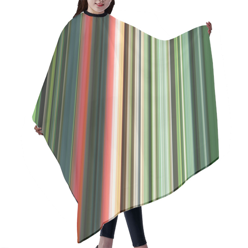 Personality  Abstract Background With Stripes Hair Cutting Cape