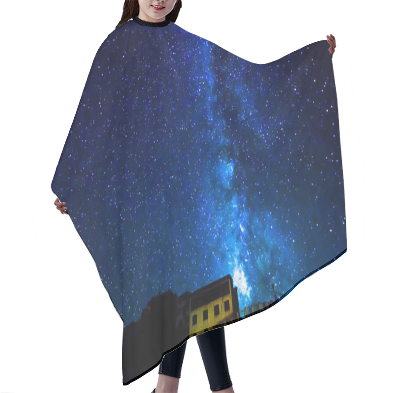 Personality  Milky Way Over Key Gompa Tibetan Buddhist Monastery Hair Cutting Cape