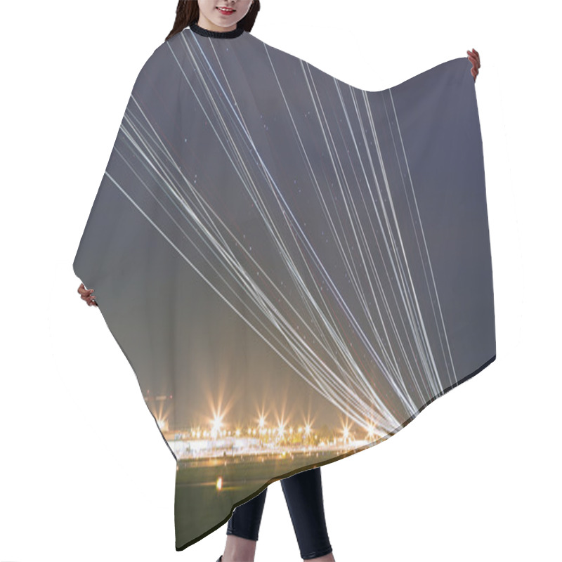 Personality  Aircraft At Take Off Hair Cutting Cape