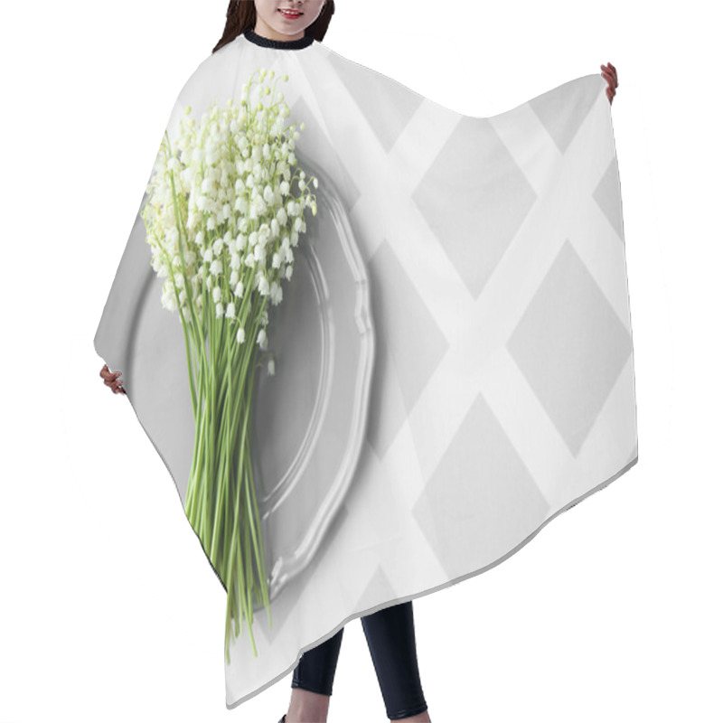 Personality  Bouquet Of Lilies Of Valley  Hair Cutting Cape