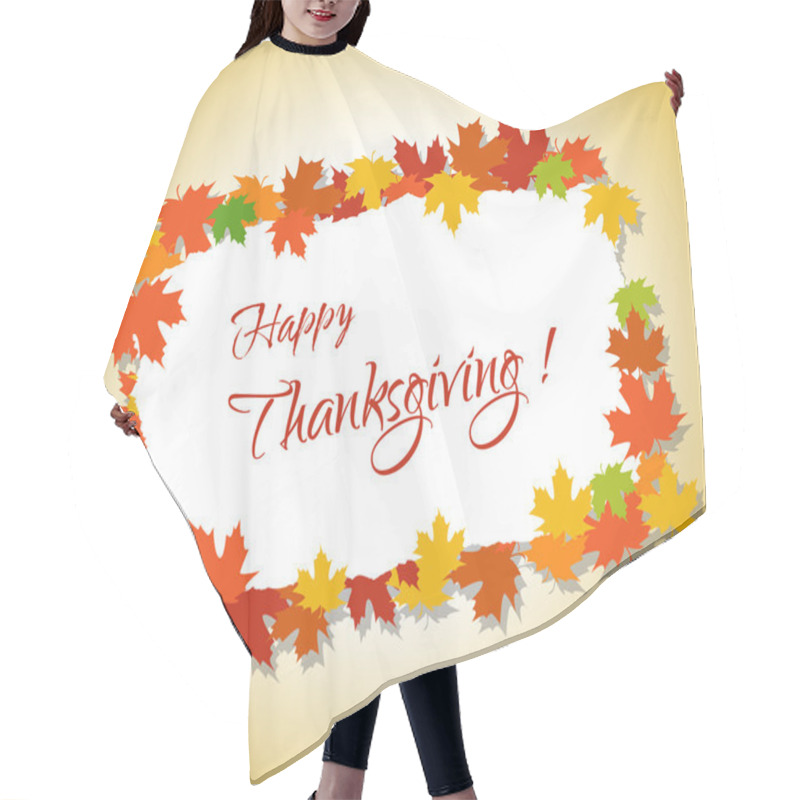 Personality  Happy Thanksgiving And Autumn Hair Cutting Cape