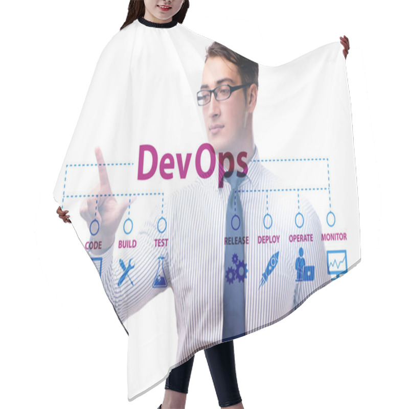 Personality  DevOps Software Development IT Concept Hair Cutting Cape