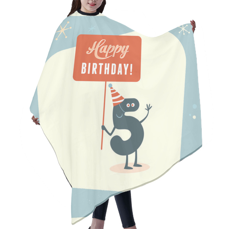 Personality  Funny 5th Birthday Card Hair Cutting Cape