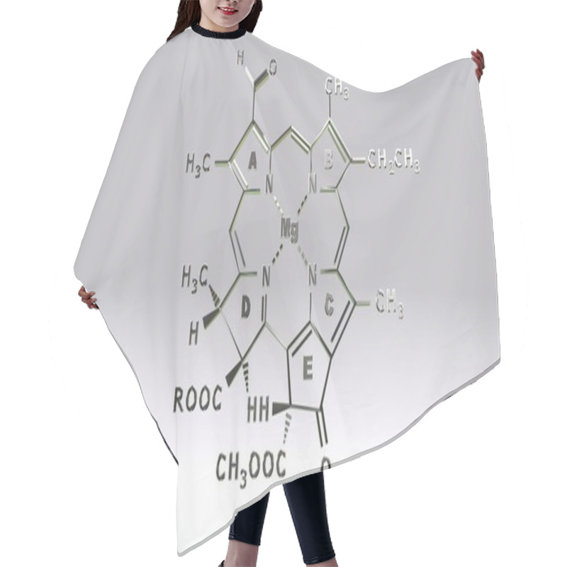 Personality  Chlorophyll D Molecular Structure Formula Hair Cutting Cape