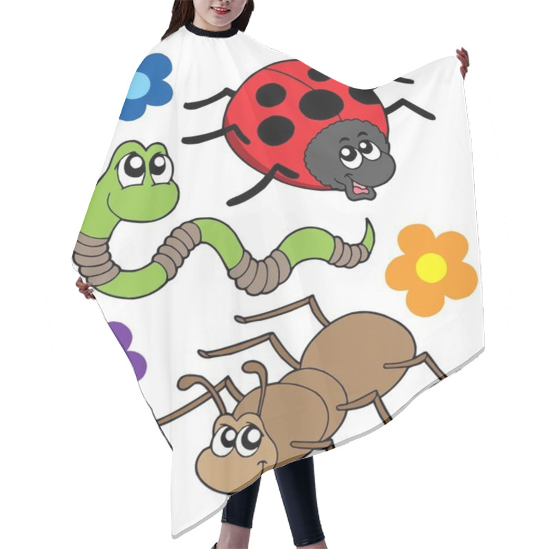 Personality  Various Bugs Collection Hair Cutting Cape