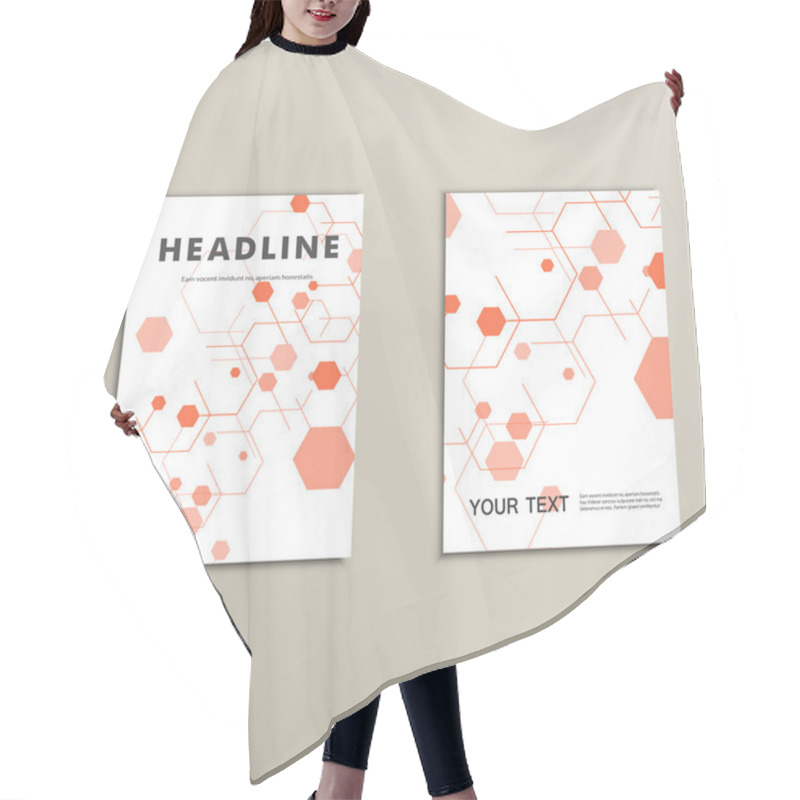 Personality  Modern Hexagon Design. Vector Background Hair Cutting Cape