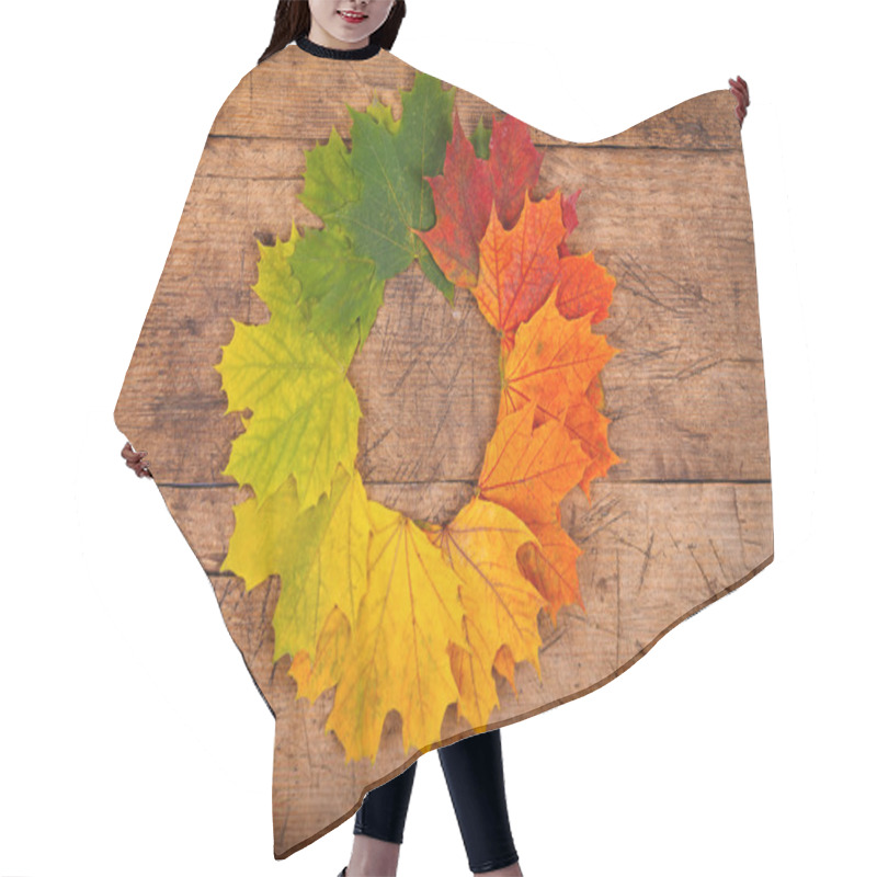 Personality  Rustic Autumn Wreath Hair Cutting Cape