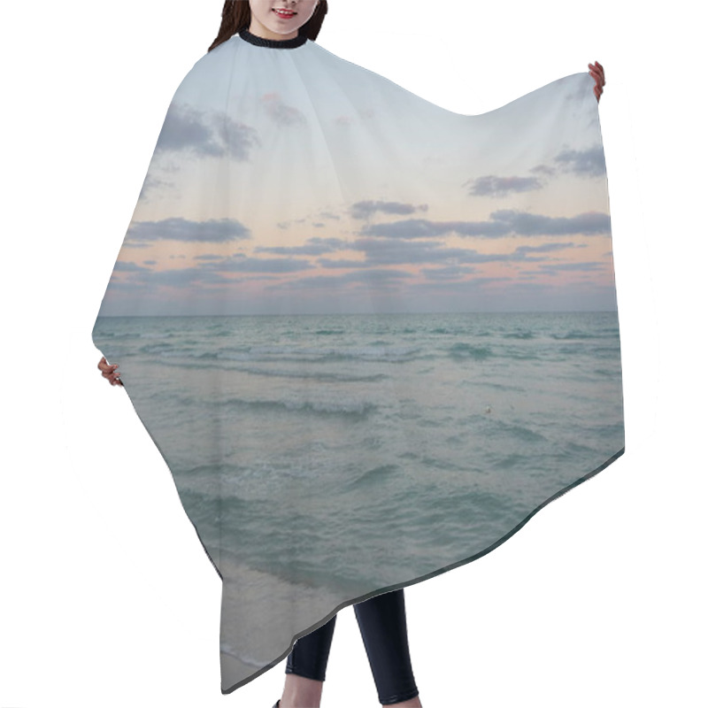 Personality  Awesome Ocean View With Quiet Waves Hair Cutting Cape