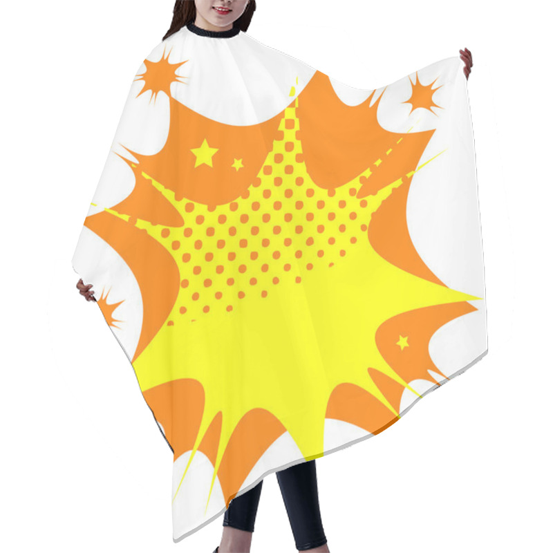 Personality  Abstract Star Burst Hair Cutting Cape