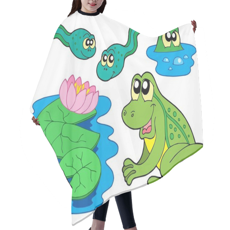 Personality  Frog Collection Hair Cutting Cape