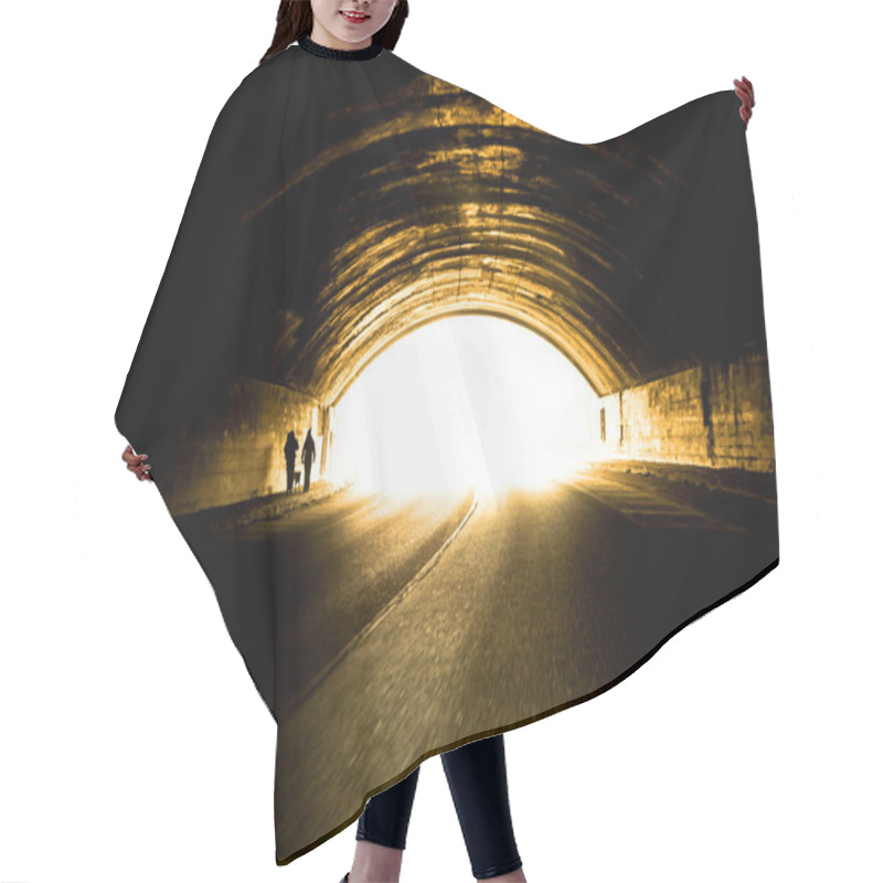 Personality  Light At End Of Tunnel. Hair Cutting Cape