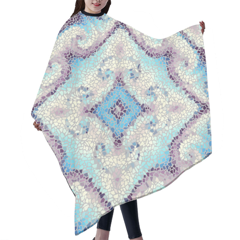 Personality  Seamless Mosaic Pattern Hair Cutting Cape