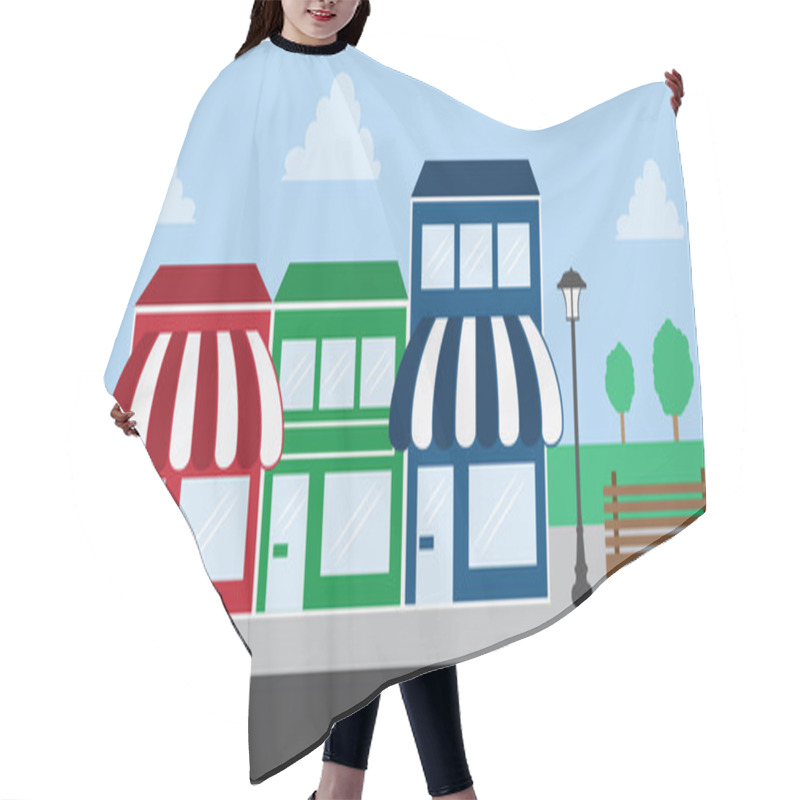 Personality  Store Front Strip Mall Hair Cutting Cape