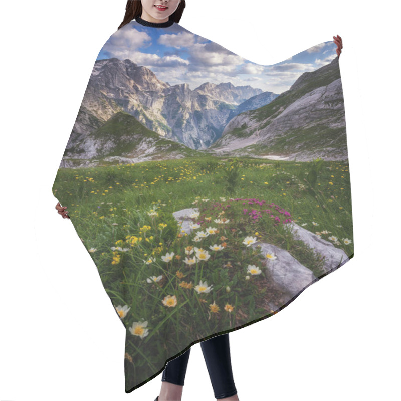 Personality  Early Summer Flowers In The Mountains Hair Cutting Cape