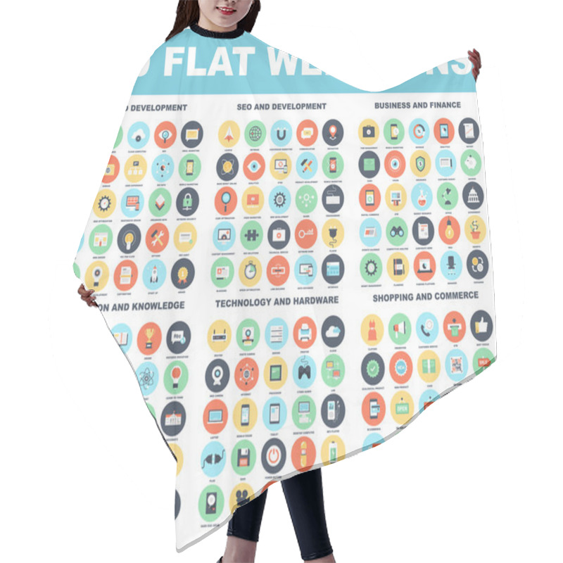 Personality  Web Icons Hair Cutting Cape