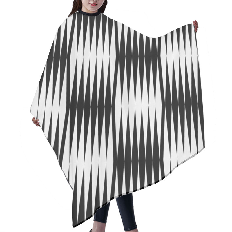 Personality  Black And White Abstract Pattern Hair Cutting Cape