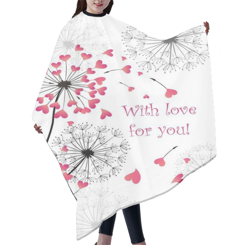 Personality  Lovely Greeting With Dandelions Hair Cutting Cape