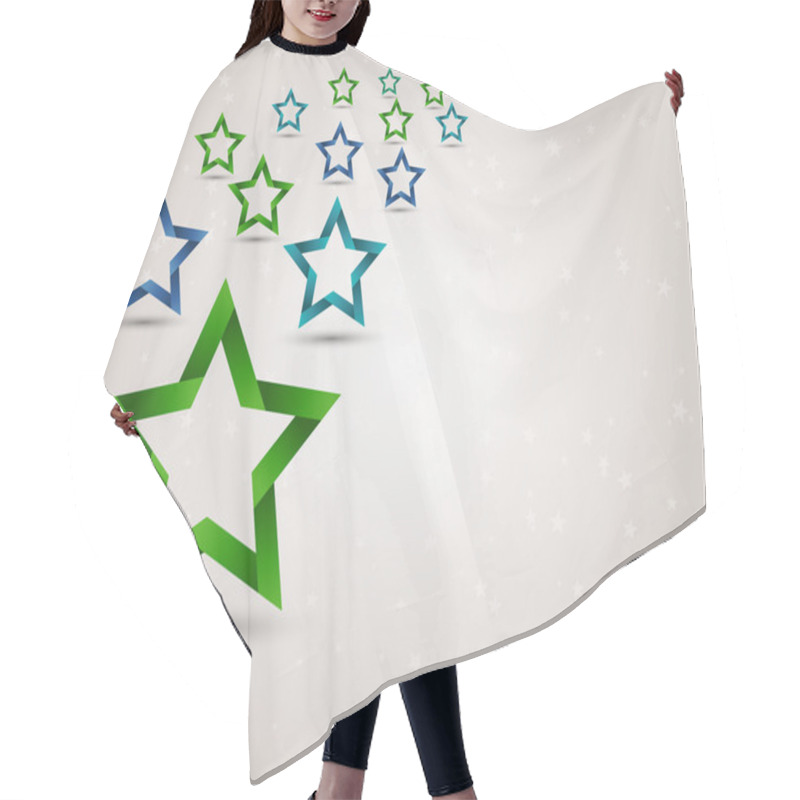 Personality  Stars Background Hair Cutting Cape