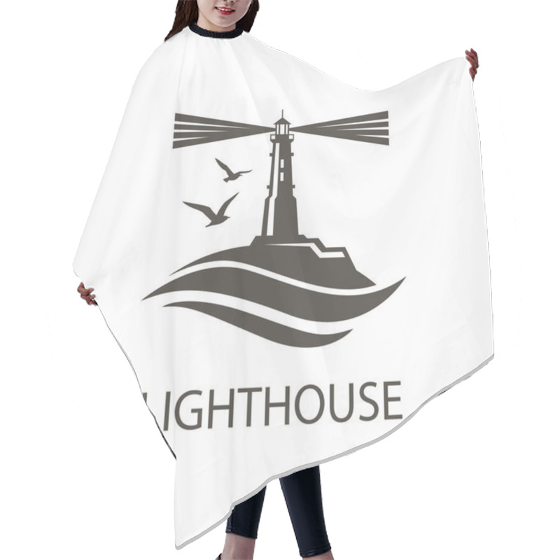 Personality  Image Of Lighthouse Hair Cutting Cape