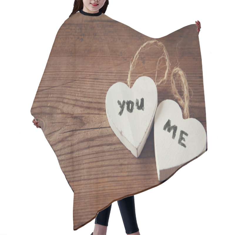 Personality  Selective Focus Photo Of Couple Of Wooden Hearts Whith Words 