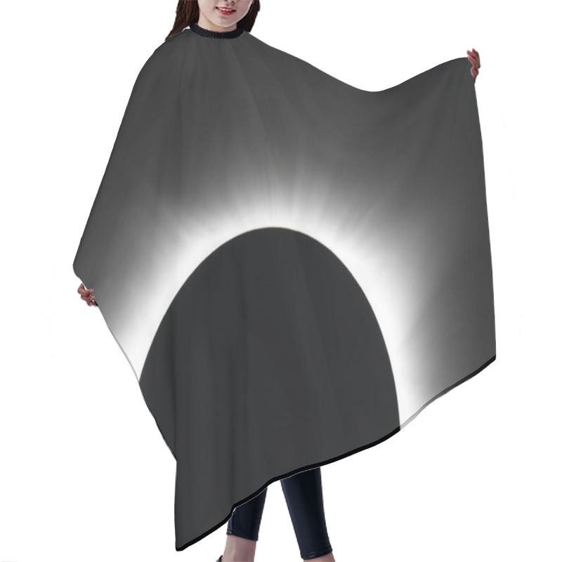 Personality  Spectacular Solar Eclipse Showcasing The Sun's Corona. Hair Cutting Cape