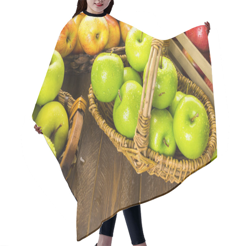 Personality  Variety Of Organic Apples Hair Cutting Cape