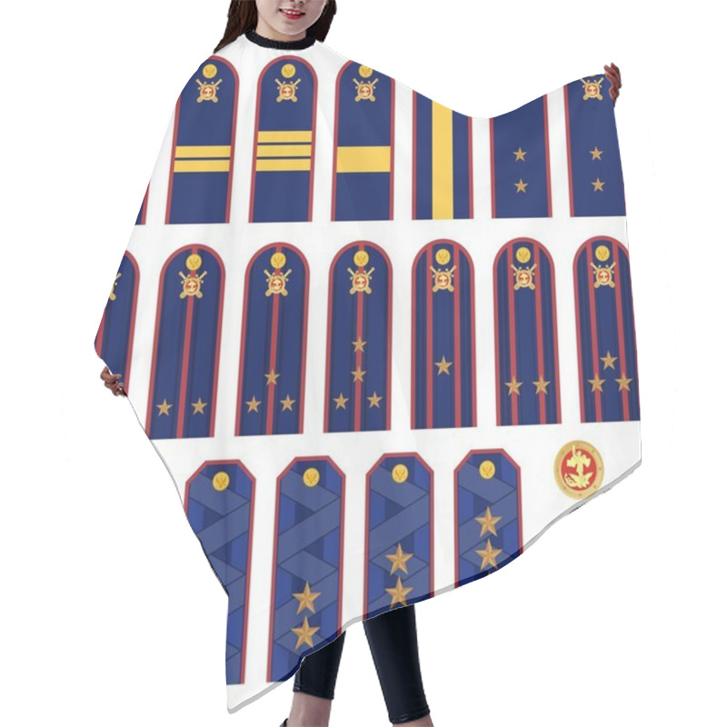 Personality  Insignia RF Police Hair Cutting Cape