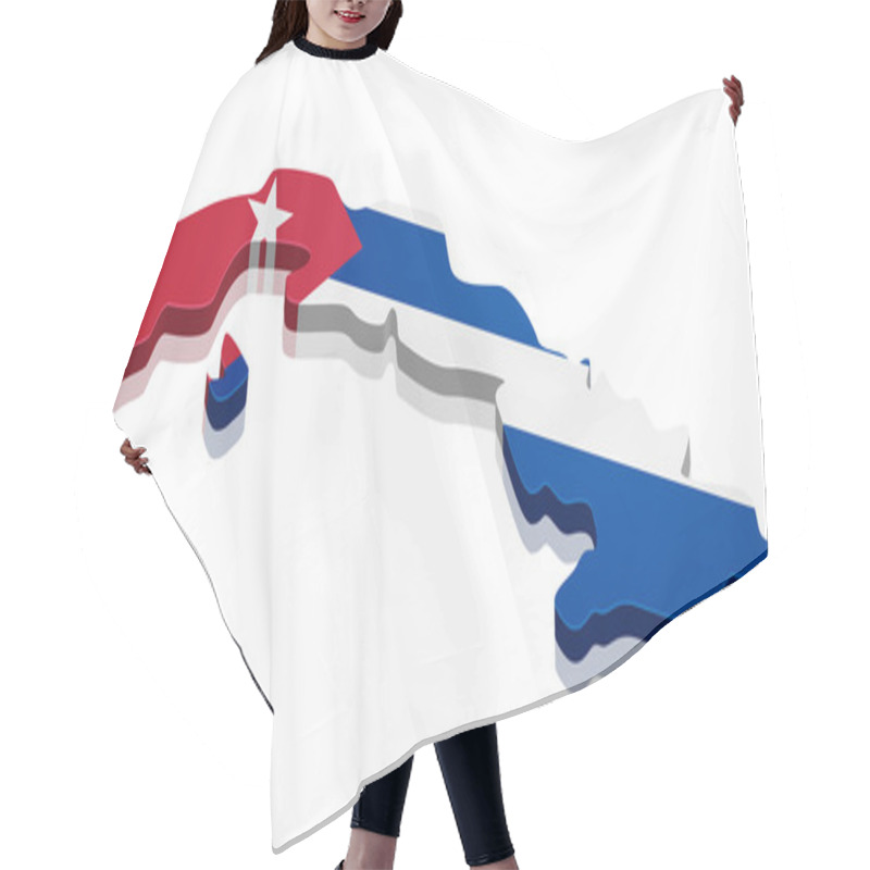 Personality  Map Cuba Hair Cutting Cape