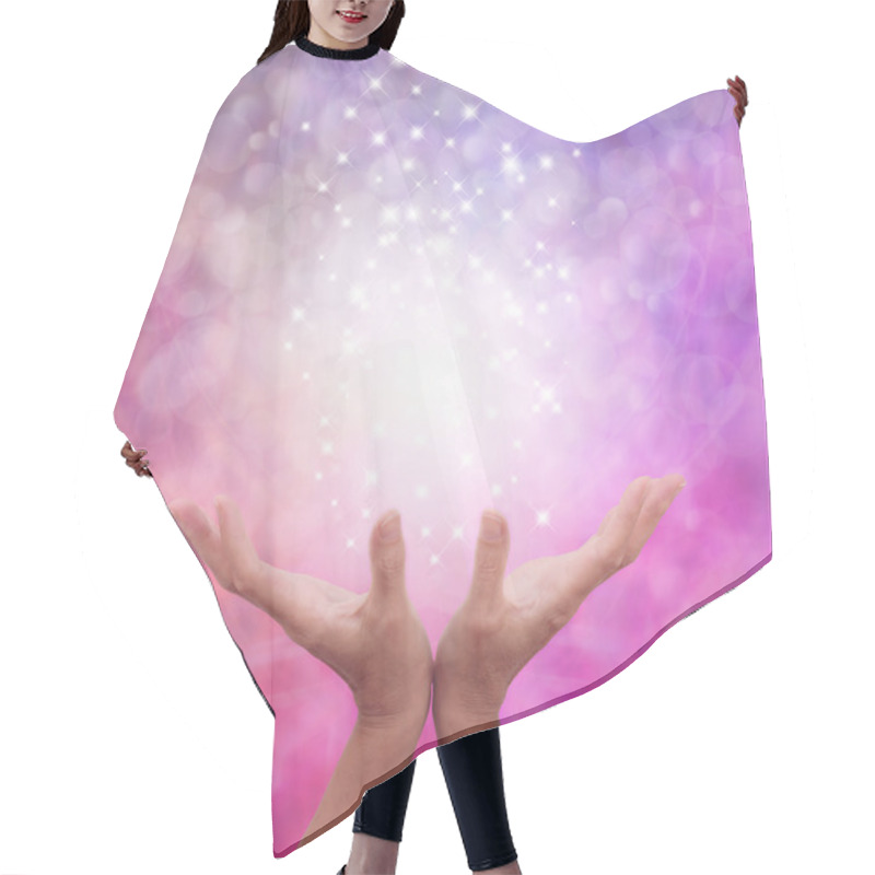 Personality  Angelic Pink Healing Energy Hair Cutting Cape