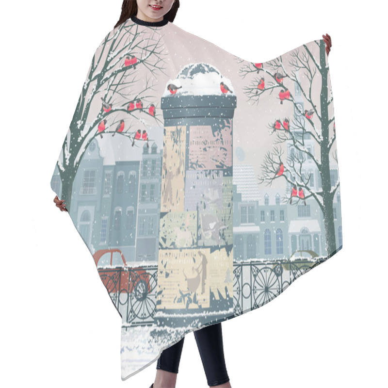 Personality  Winter In The City Hair Cutting Cape