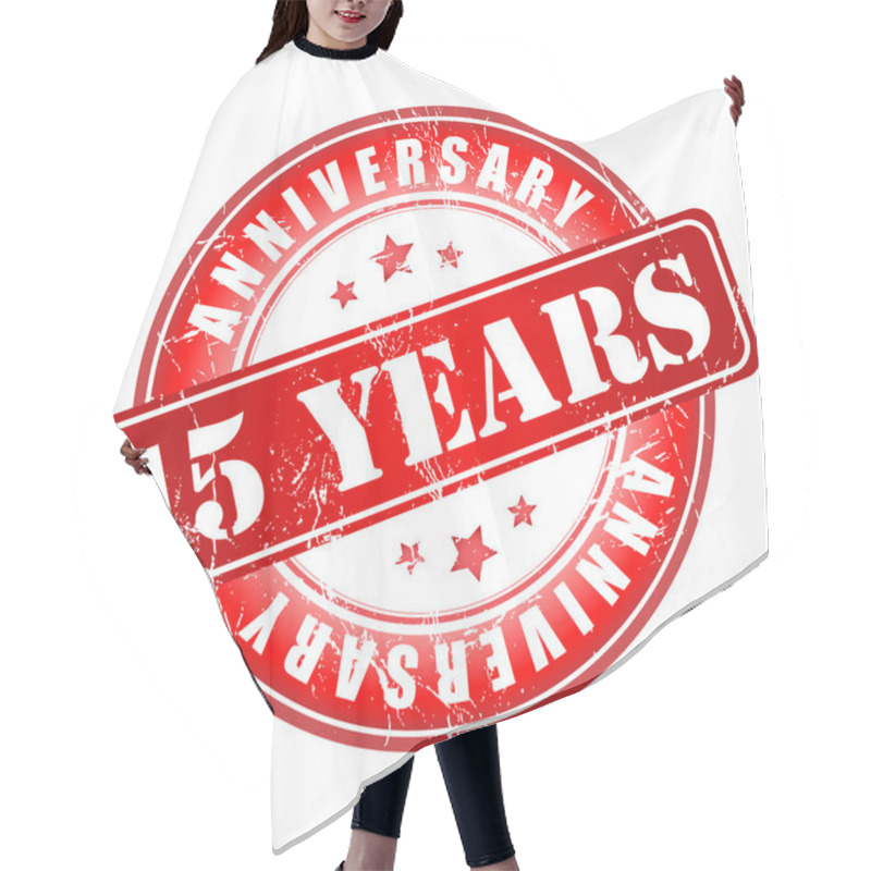 Personality  15 Years Anniversary Stamp. Hair Cutting Cape