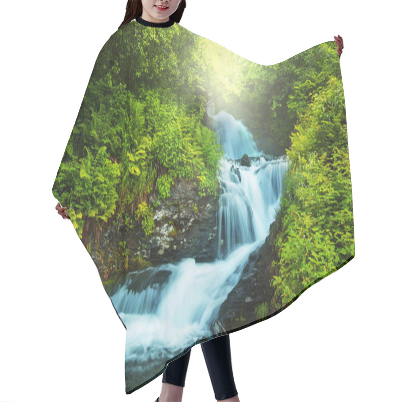 Personality  Creek In Forest Hair Cutting Cape