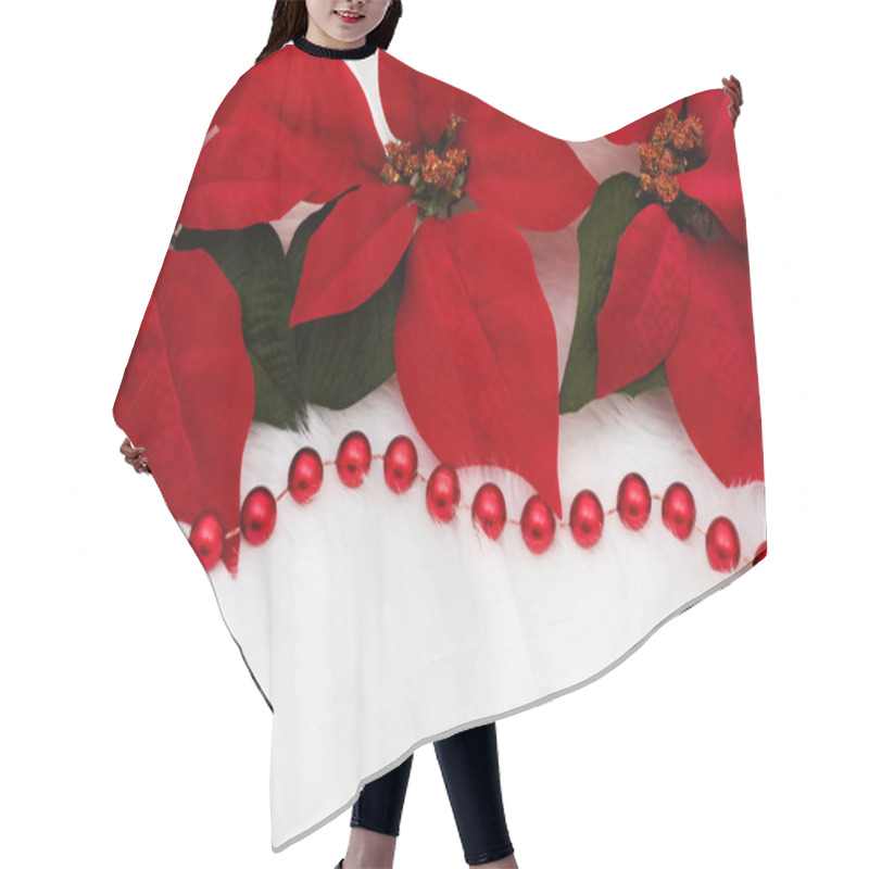 Personality  Poinsettia Hair Cutting Cape