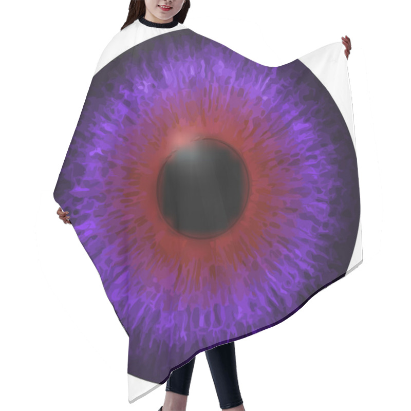 Personality  Eye Iris Vector Texture Hair Cutting Cape