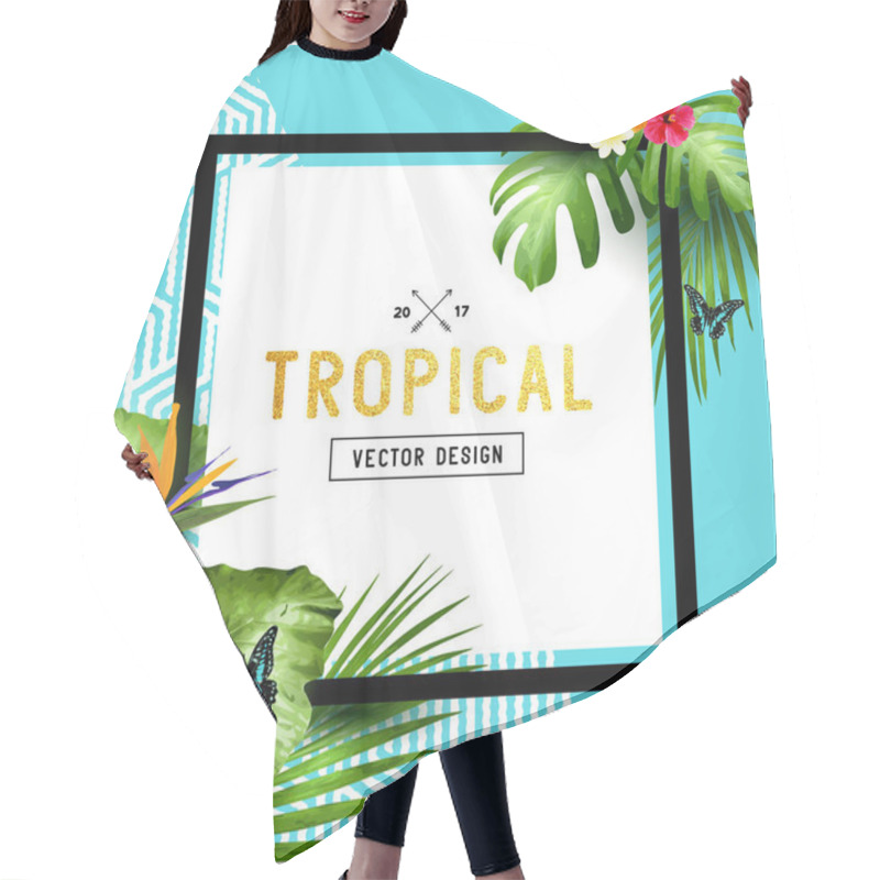 Personality  Tropical Border Design Hair Cutting Cape