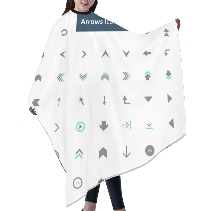 Personality  Arrows Icon Set Hair Cutting Cape