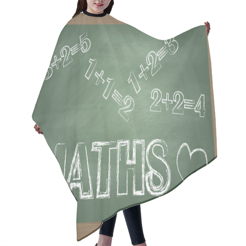 Personality  Maths Blackboard Vector Background Hair Cutting Cape