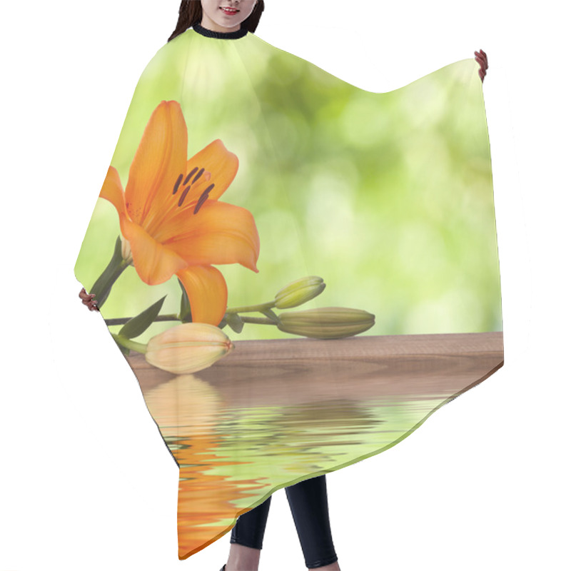 Personality  Flower Hair Cutting Cape