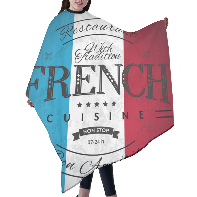 Personality  French Cuisine Hair Cutting Cape